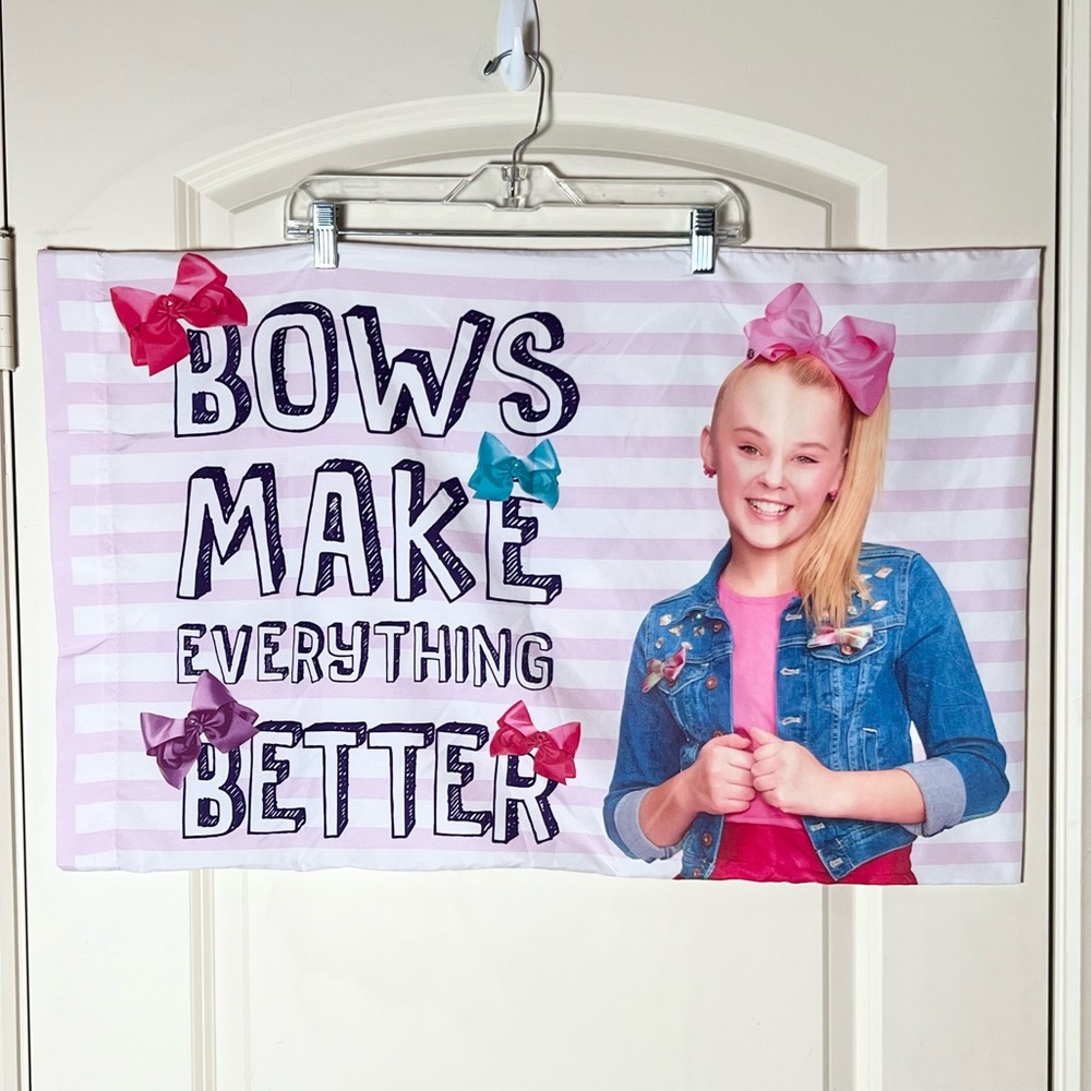 JoJo Siwa Reversible Pillowcase | Nickelodeon Bows & Sweet Treats | OS